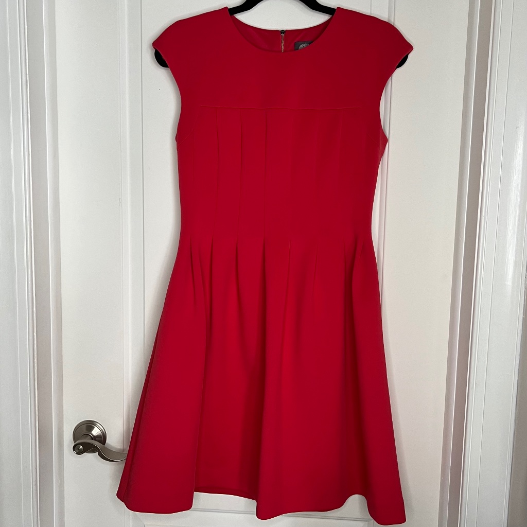 Vince Camuto Coral Fit And Flare Scuba Dress